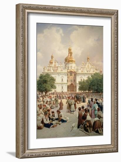 The Great Church of Kievo-Pecherskaya Lavra in Kiev, 1905-Vasilij Vereshchagin-Framed Giclee Print