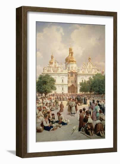 The Great Church of Kievo-Pecherskaya Lavra in Kiev, 1905-Vasilij Vereshchagin-Framed Giclee Print
