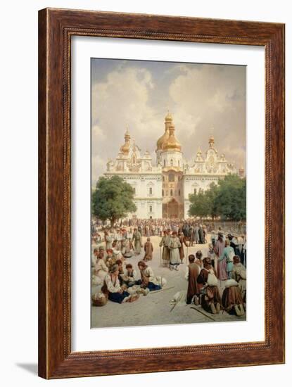 The Great Church of Kievo-Pecherskaya Lavra in Kiev, 1905-Vasilij Vereshchagin-Framed Giclee Print