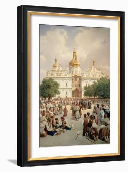 The Great Church of Kievo-Pecherskaya Lavra in Kiev, 1905-Vasilij Vereshchagin-Framed Giclee Print