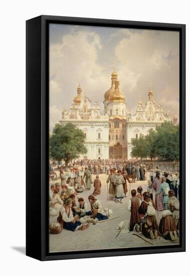 The Great Church of Kievo-Pecherskaya Lavra in Kiev, 1905-Vasilij Vereshchagin-Framed Premier Image Canvas