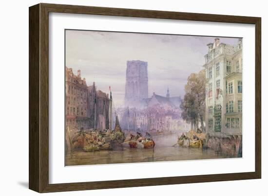 The Great Church of St. Lawrence, Rotterdam, 1881-William Callow-Framed Giclee Print