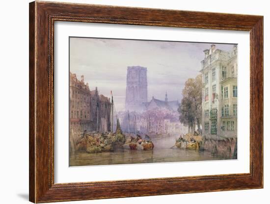 The Great Church of St. Lawrence, Rotterdam, 1881-William Callow-Framed Giclee Print