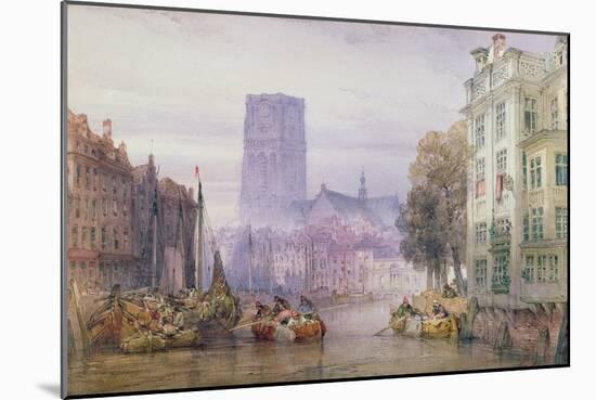 The Great Church of St. Lawrence, Rotterdam, 1881-William Callow-Mounted Giclee Print