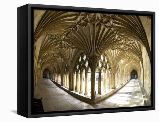 The Great Cloisters, Canterbury Cathedral, UNESCO World Heritage Site, Canterbury, Kent, England-Peter Barritt-Framed Premier Image Canvas