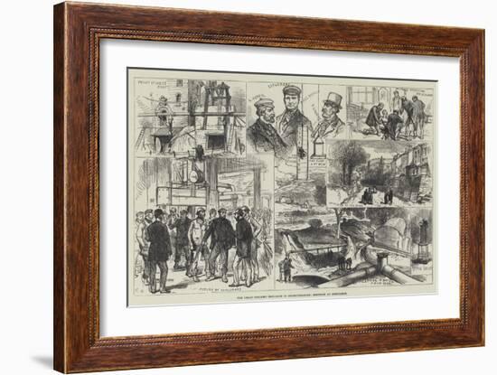 The Great Colliery Explosion in Monmouthshire, Sketches at Abercarne-Charles Robinson-Framed Giclee Print