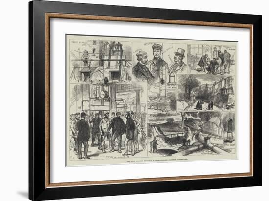 The Great Colliery Explosion in Monmouthshire, Sketches at Abercarne-Charles Robinson-Framed Giclee Print