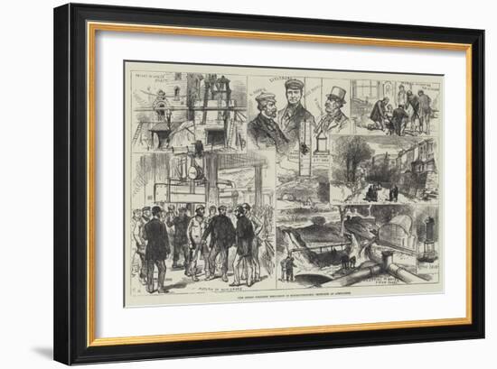 The Great Colliery Explosion in Monmouthshire, Sketches at Abercarne-Charles Robinson-Framed Giclee Print