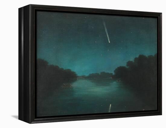 The Great Comet of 1861 as Seen from Staines Bridge, Middlesex-null-Framed Premier Image Canvas