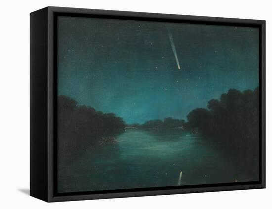 The Great Comet of 1861 as Seen from Staines Bridge, Middlesex-null-Framed Premier Image Canvas