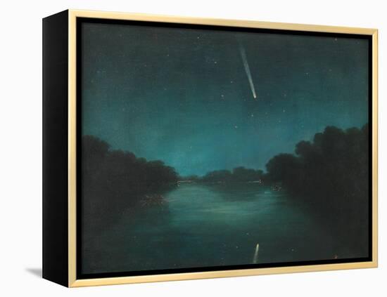 The Great Comet of 1861 as Seen from Staines Bridge, Middlesex-null-Framed Premier Image Canvas