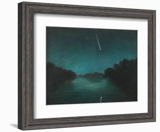 The Great Comet of 1861 as Seen from Staines Bridge, Middlesex-null-Framed Giclee Print