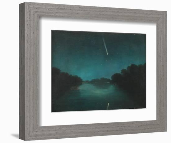 The Great Comet of 1861 as Seen from Staines Bridge, Middlesex-null-Framed Giclee Print