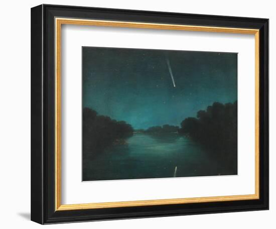 The Great Comet of 1861 as Seen from Staines Bridge, Middlesex-null-Framed Giclee Print