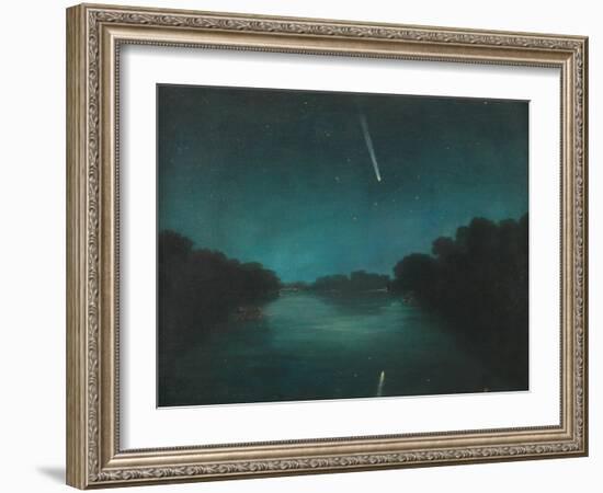 The Great Comet of 1861 as Seen from Staines Bridge, Middlesex-null-Framed Giclee Print