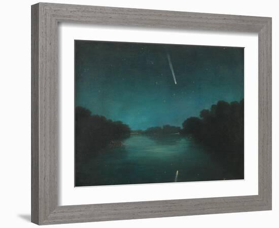 The Great Comet of 1861 as Seen from Staines Bridge, Middlesex-null-Framed Giclee Print