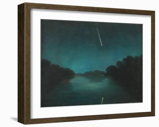 The Great Comet of 1861 as Seen from Staines Bridge, Middlesex-null-Framed Giclee Print