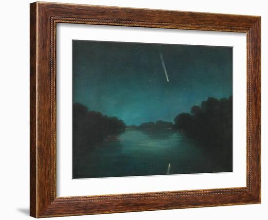 The Great Comet of 1861 as Seen from Staines Bridge, Middlesex-null-Framed Giclee Print