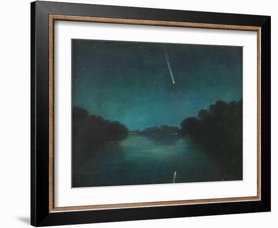 The Great Comet of 1861 as Seen from Staines Bridge, Middlesex-null-Framed Giclee Print