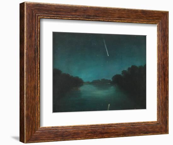 The Great Comet of 1861 as Seen from Staines Bridge, Middlesex-null-Framed Premium Giclee Print