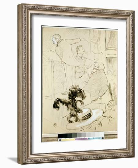 The Great Concerts of the Opera: Ambroise Thomas Witnessed a Rehearsal of Francesca Da Rimini, C.18-Henri de Toulouse-Lautrec-Framed Giclee Print