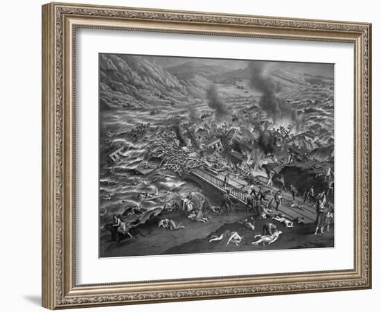 The Great Conemaugh Valley Disaster, Flood and Fire at Johnstown, PA-null-Framed Giclee Print