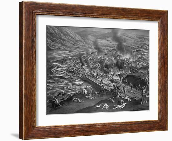 The Great Conemaugh Valley Disaster, Flood and Fire at Johnstown, PA-null-Framed Giclee Print