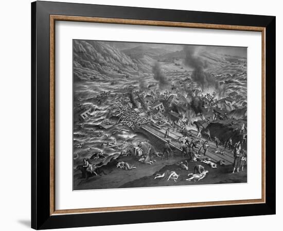 The Great Conemaugh Valley Disaster, Flood and Fire at Johnstown, PA-null-Framed Giclee Print