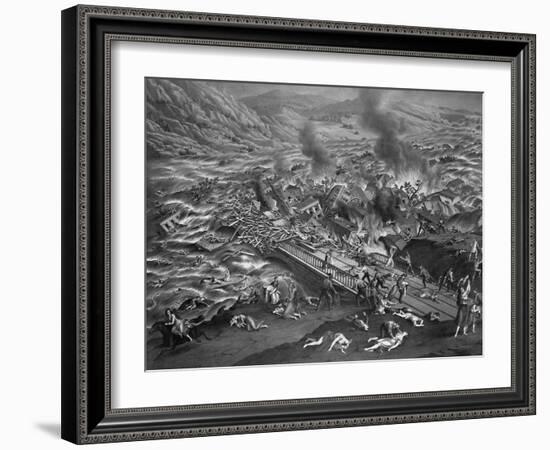 The Great Conemaugh Valley Disaster, Flood and Fire at Johnstown, PA-null-Framed Giclee Print