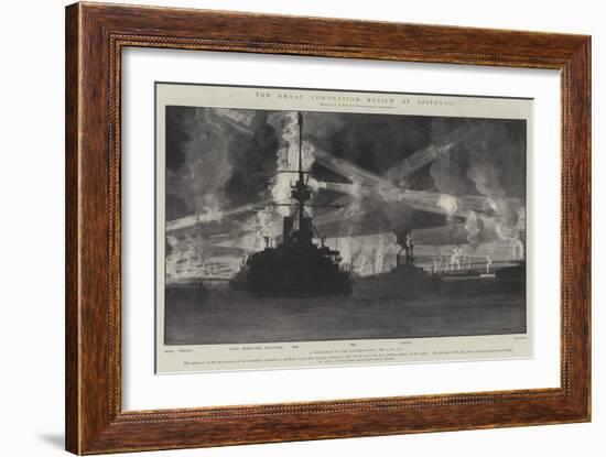 The Great Coronation Review at Spithead-Fred T. Jane-Framed Premium Giclee Print