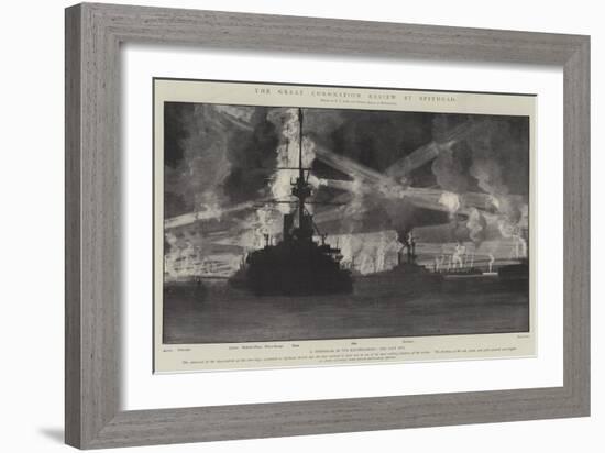 The Great Coronation Review at Spithead-Fred T. Jane-Framed Giclee Print