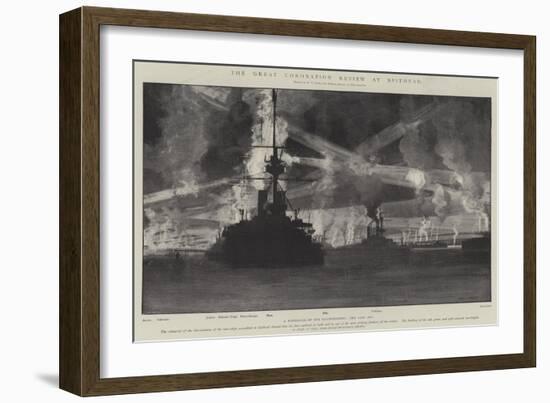The Great Coronation Review at Spithead-Fred T. Jane-Framed Giclee Print