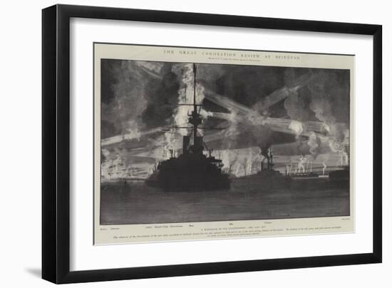 The Great Coronation Review at Spithead-Fred T. Jane-Framed Giclee Print