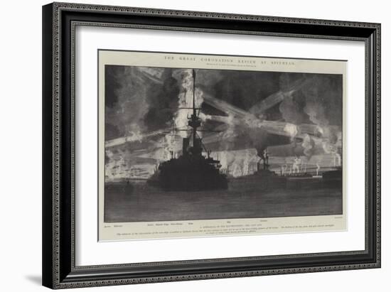 The Great Coronation Review at Spithead-Fred T. Jane-Framed Giclee Print