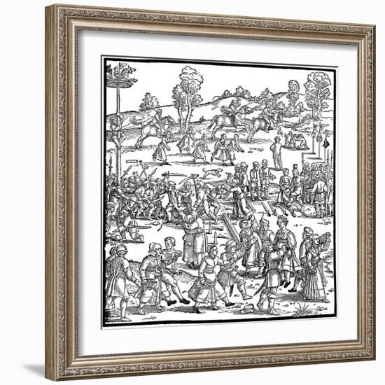 The Great Country Fair (Detail), 1539-Hans Sebald Beham-Framed Giclee Print