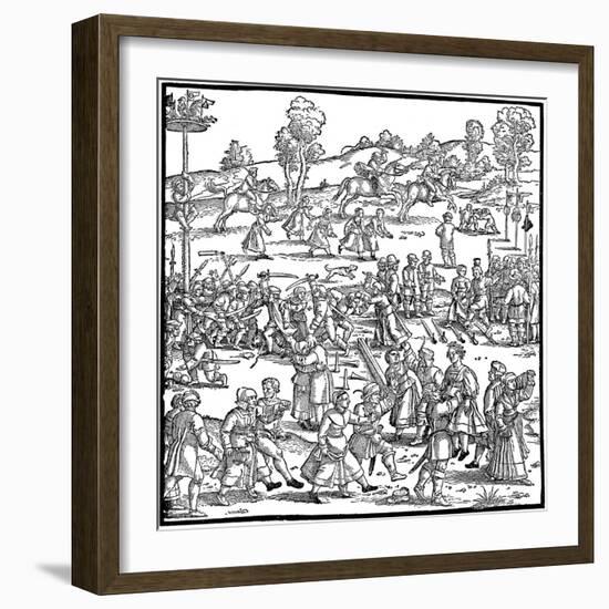 The Great Country Fair (Detail), 1539-Hans Sebald Beham-Framed Giclee Print