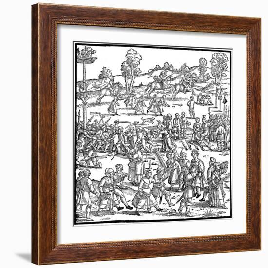 The Great Country Fair (Detail), 1539-Hans Sebald Beham-Framed Giclee Print