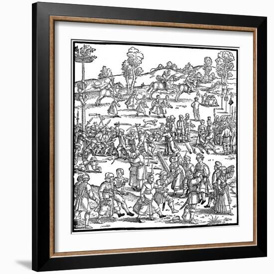 The Great Country Fair (Detail), 1539-Hans Sebald Beham-Framed Giclee Print