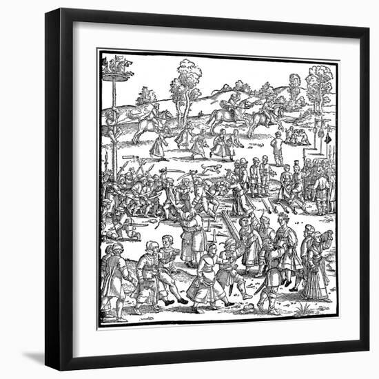 The Great Country Fair (Detail), 1539-Hans Sebald Beham-Framed Giclee Print