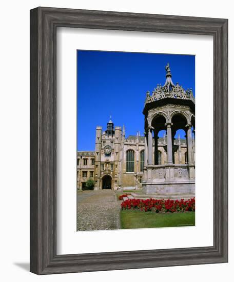 The Great Court, Trinity College, Cambridge, Cambridgeshire, England, UK-Geoff Renner-Framed Photographic Print