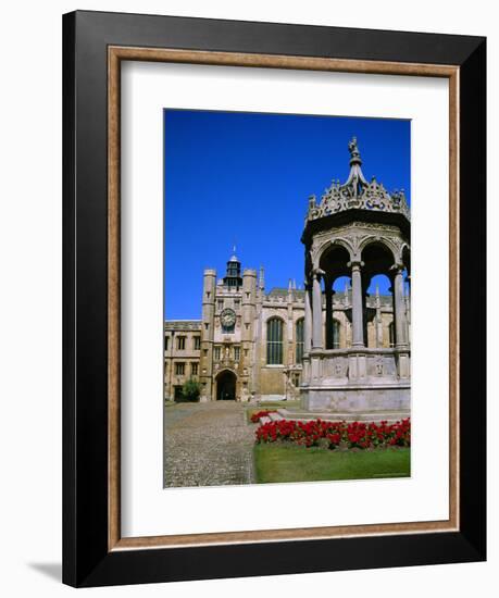 The Great Court, Trinity College, Cambridge, Cambridgeshire, England, UK-Geoff Renner-Framed Photographic Print