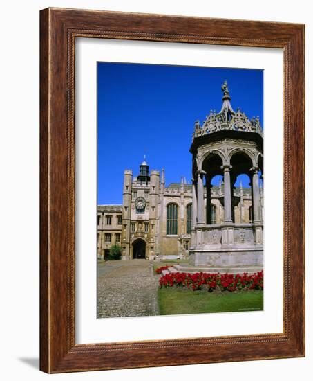 The Great Court, Trinity College, Cambridge, Cambridgeshire, England, UK-Geoff Renner-Framed Photographic Print