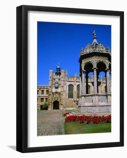 The Great Court, Trinity College, Cambridge, Cambridgeshire, England, UK-Geoff Renner-Framed Photographic Print