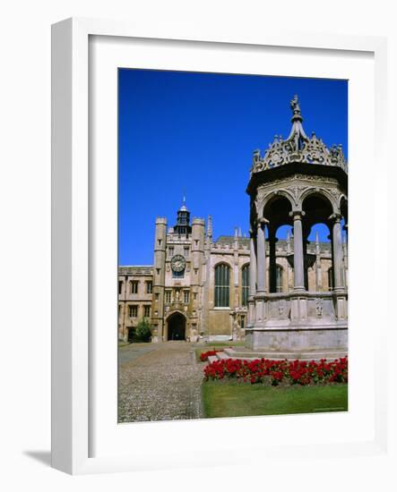 The Great Court, Trinity College, Cambridge, Cambridgeshire, England, UK-Geoff Renner-Framed Photographic Print