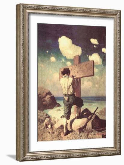 The Great Cross-Newell Convers Wyeth-Framed Art Print