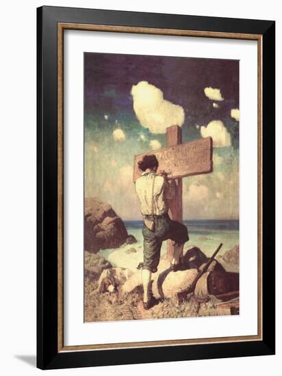 The Great Cross-Newell Convers Wyeth-Framed Art Print