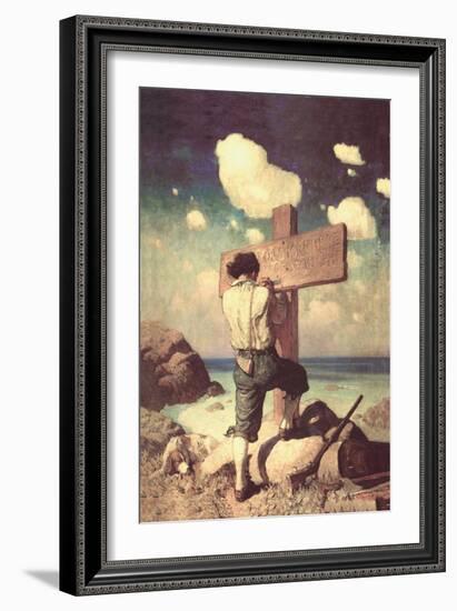 The Great Cross-Newell Convers Wyeth-Framed Art Print