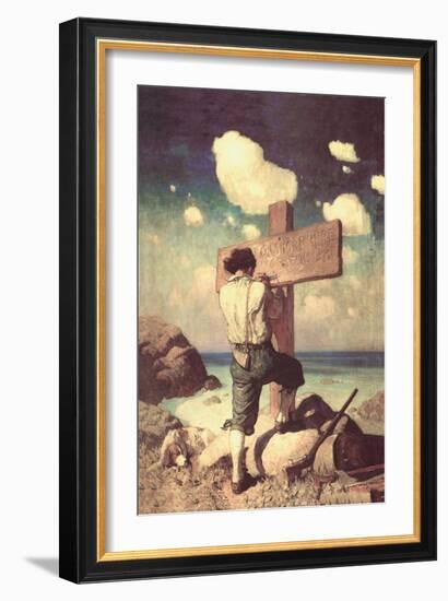 The Great Cross-Newell Convers Wyeth-Framed Art Print