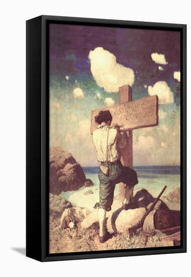 The Great Cross-Newell Convers Wyeth-Framed Stretched Canvas