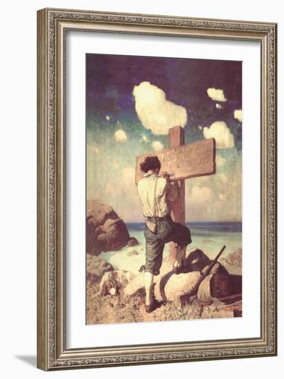 The Great Cross-Newell Convers Wyeth-Framed Art Print